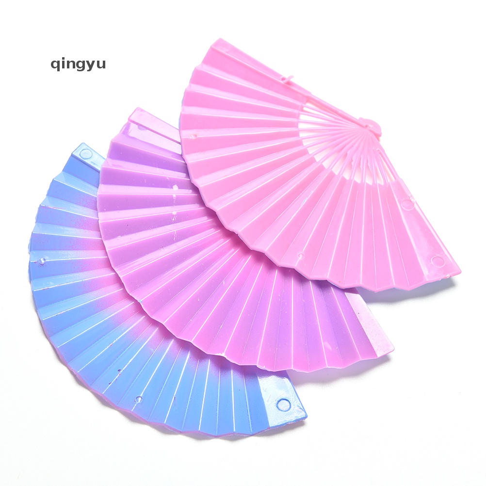 Bộ 3 Quạt Màu Sắc Gradient Sáng Tạo Dành Cho Búp Bê Barbie