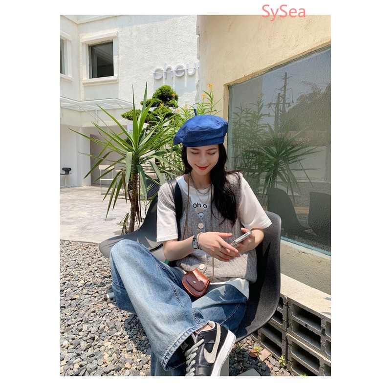 Quần Dài Lưng Cao Dáng Rộng Phong Cách Retro Cá Tính Cho Nữ