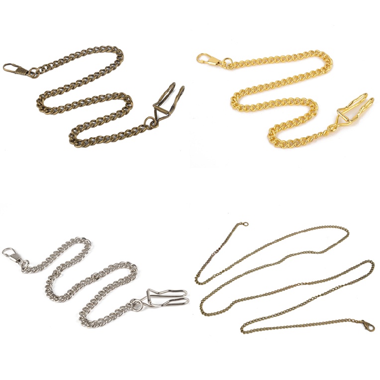 Lianli New Vintage Style Antique Gift Alloy Pocket Watch Holder Necklace Chain/Buckle