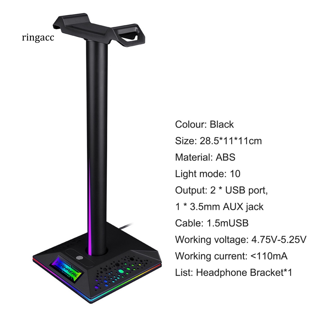 Giá Đỡ Tai Nghe RGA ABS RGB Cảm Ứng Chạm Điều Khiển Chơi Game Tại Nhà