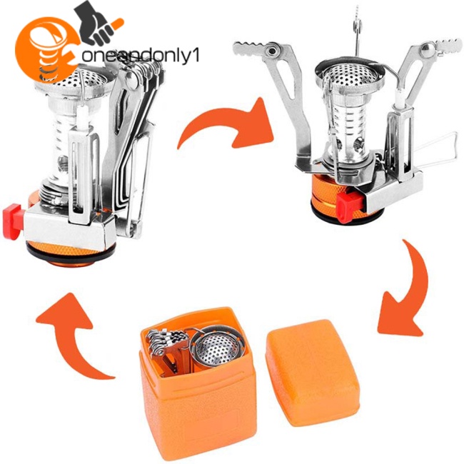 Bếp Lò Mini Có Van Đánh Lửa Điều Chỉnh Được Di Động Cho Hoạt Động Cắm Trại / Leo Núi Ngoài Trời