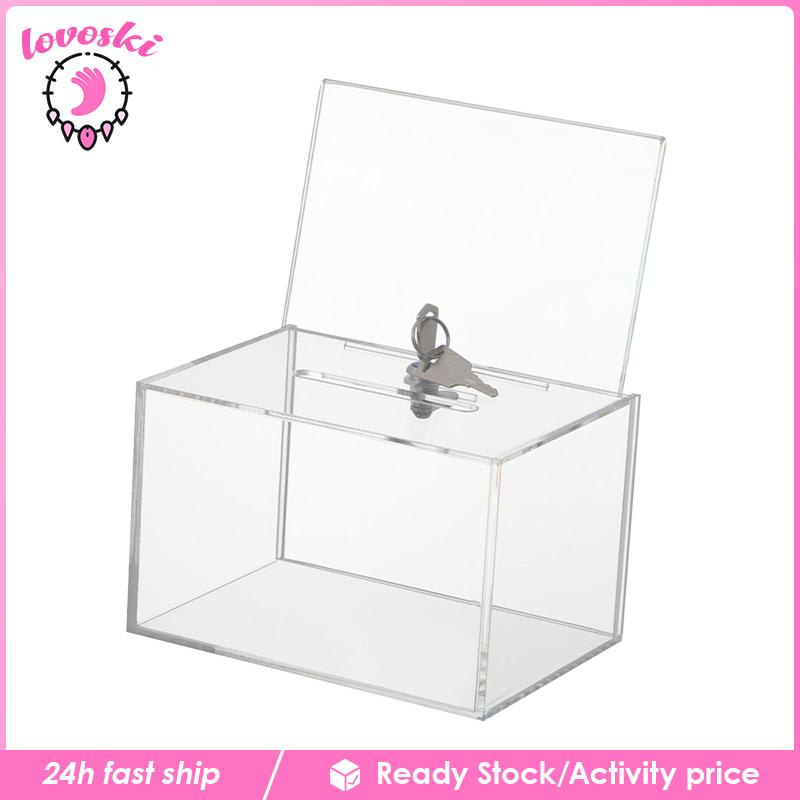 Hộp Sưu Tập Nhận Thức Bằng Acrylic Trong Suốt Có Khóa Lovoski