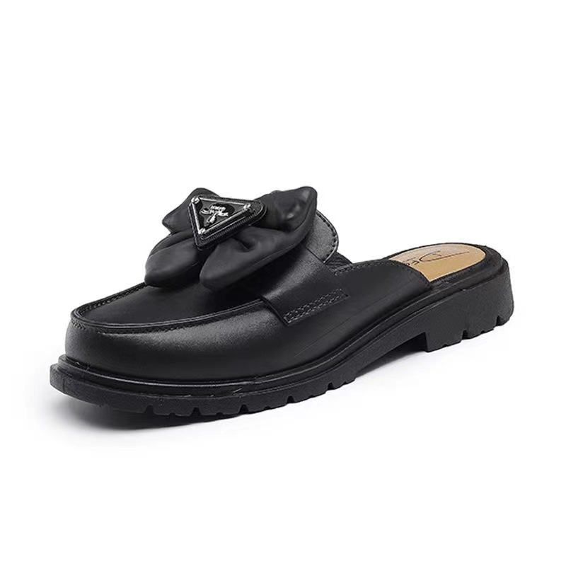 Dép Sandal Đế Xuồng Dày Đính Nơ Thời Trang Phong Cách Mới