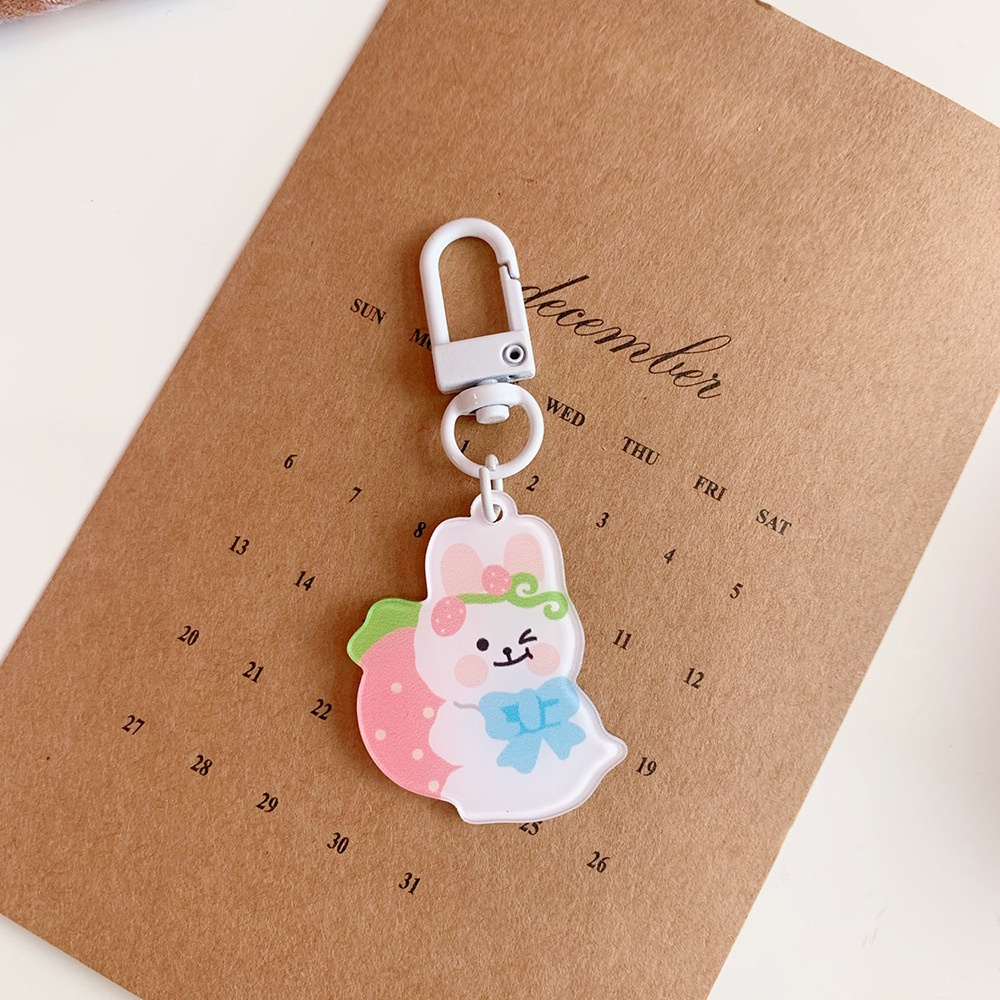 Móc Khóa Gắn Túi Xách Hình Gấu Dễ Thương Phong Cách Nhật Bản