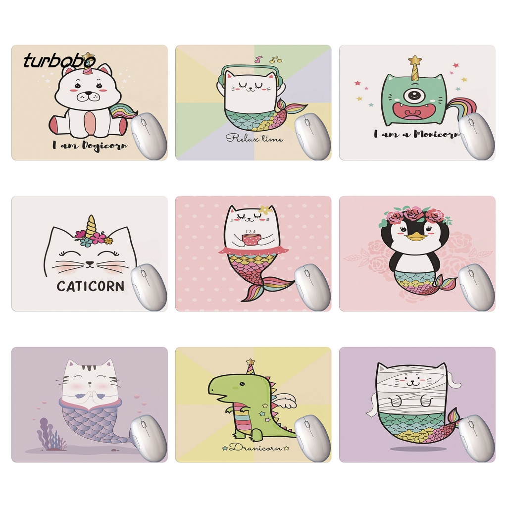 Thảm Lót Chuột Có Đệm Hỗ Trợ Cổ Tay Họa Tiết Động Vật Bobo Nhỏ Gọn Tiện Lợi Dành Cho Văn Phòng