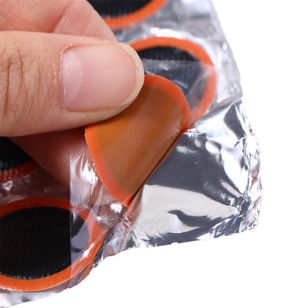 PATRICIA Bộ 48 Miếng Vá Lốp Xe Đạp Hình Vuông / Tròn 25mm