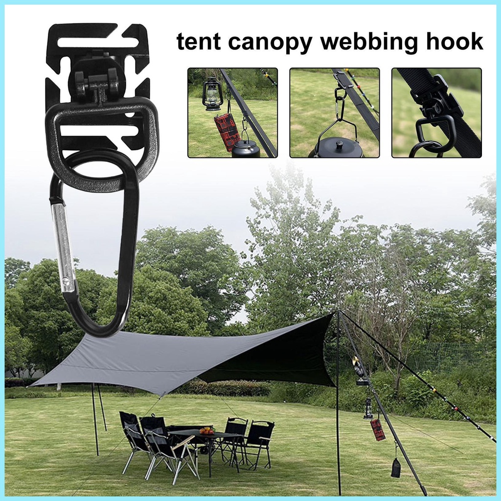 Set 10 Móc Treo Lều Bằng Hợp Kim Nhôm Chắc Chắn Không Trượt Kèm Túi Đựng Cho Cắm Trại