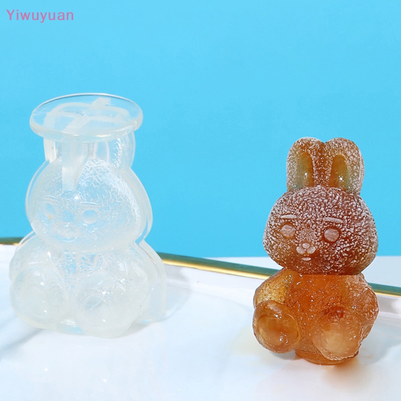 Khuôn Silicon Làm Đá Hình Thỏ Hoạt Hình Dễ Thương