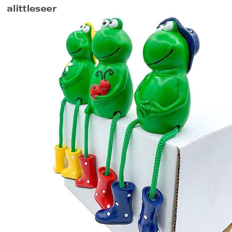 Er Mô Hình Ếch Trang Trí Vườn 3 Bức Tượng Ếch