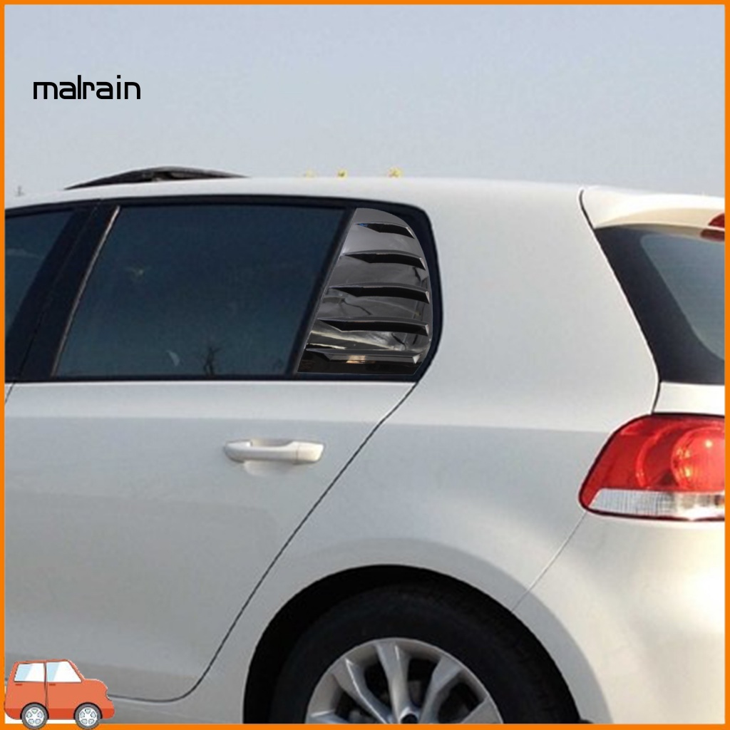 Set 2 Tấm Chắn Cửa Sổ Phía Sau Màu Đen Bóng Cho VW Golf 6 2010-2014