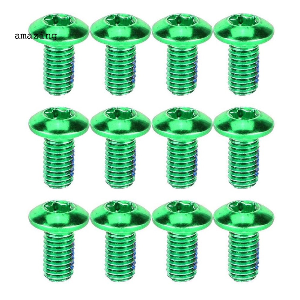 Bộ 12 Ốc Vít M5x11.5 Cho Đĩa Phanh Xe Đạp Địa Hình MTB T25 Torx