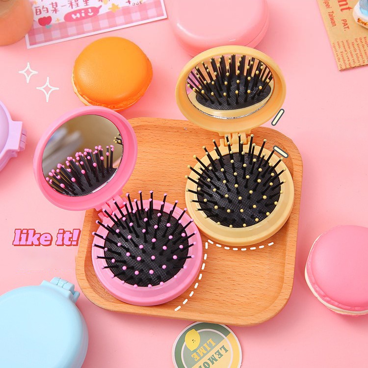 Lược Chải Tóc Mát Xa Da Đầu Kích Thước Nhỏ Gọn Có Thể Gấp Gọn Tiện Lợi