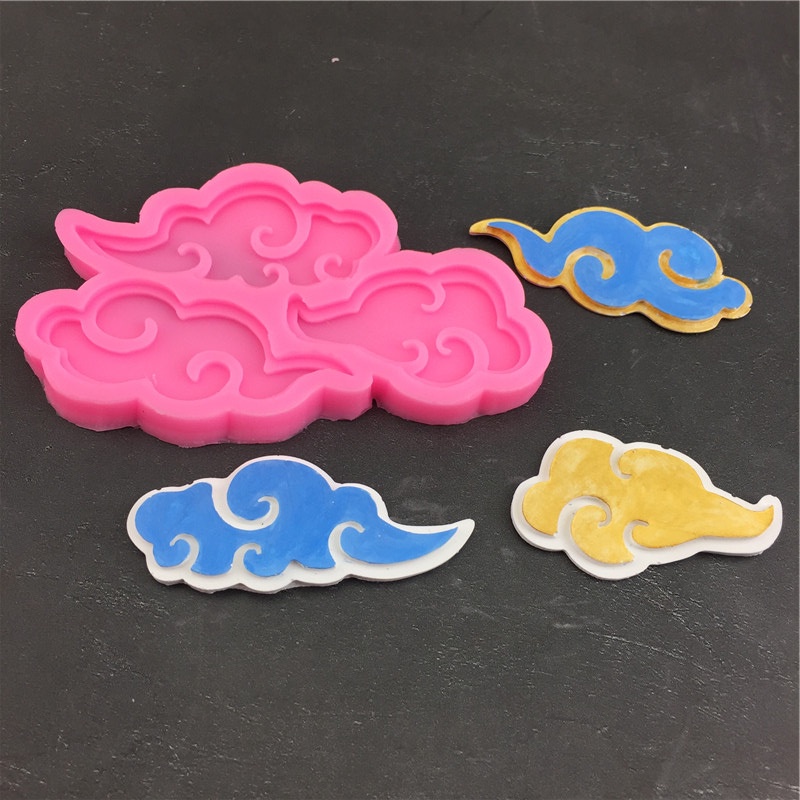 Khuôn silicone Làm Bánh 3 Ngăn Hình Đám Mây