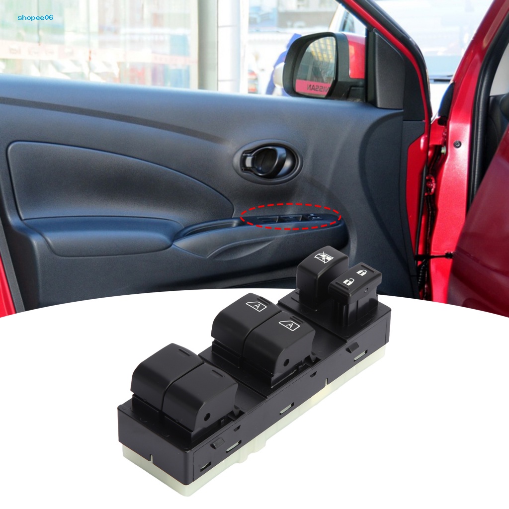 Công Tắc Điều Khiển Nâng Cửa Sổ Xe Hơi Phía Trước Màu Đen 25401-ZN50C Thay Thế Chuyên Dụng Cho Nissan
