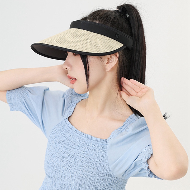 Ygt Mũ Lưỡi Trai Hở Chóp Chống Nắng Phong Cách Hàn Quốc Thời Trang Đi Biển Mùa Hè Cho Nữ