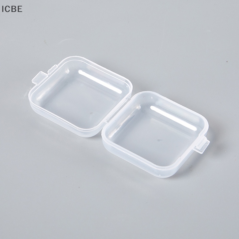 Set 10 Hộp Nhựa Mini Trong Suốt Dùng Đựng Trang Sức Tiện Lợi