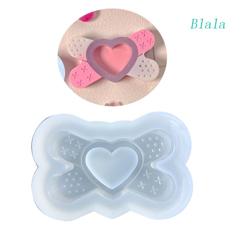 Khuôn Silicone Làm Móc Khóa Hình Trái Tim 3D