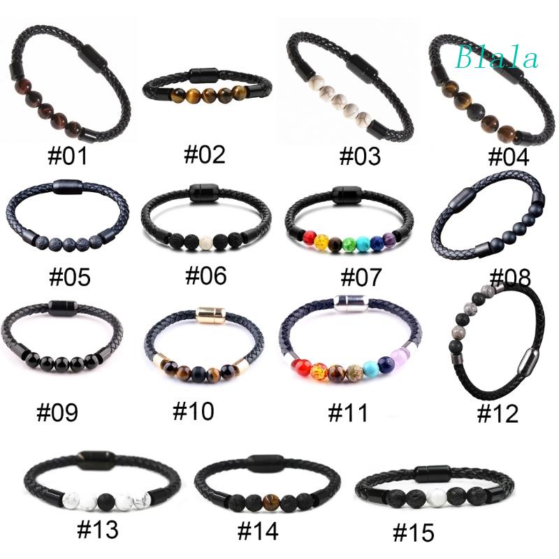 Vòng Tay Da Đính Đá Tự Nhiên Nhiều Màu Thời Trang Cho Nữ