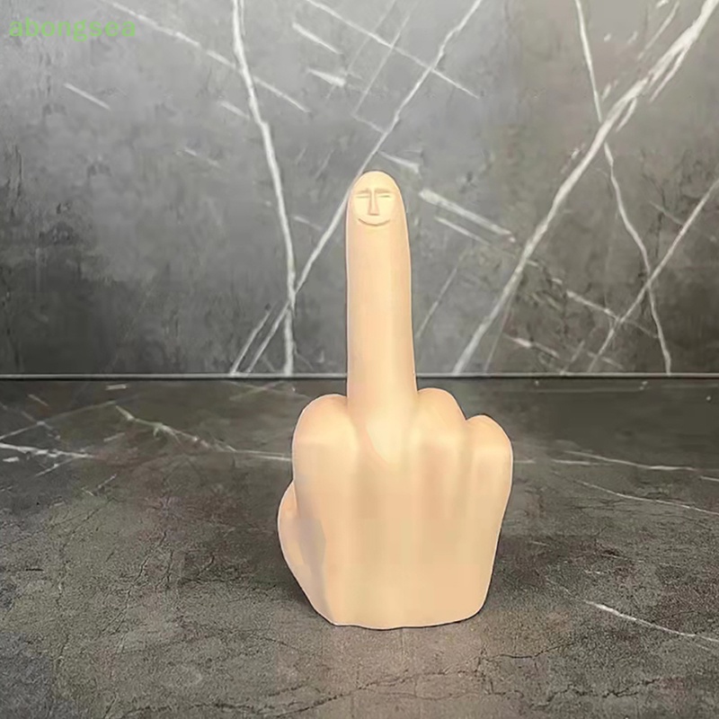 Abongsea Đồ Trang Trí Bàn Hình Mặt Cười Đeo Ngón Tay Giữa Đẹp Mắt