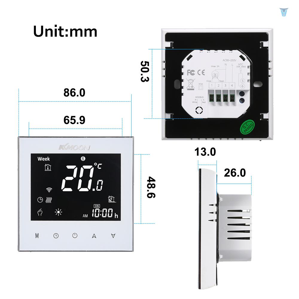 Thiết Bị Điều Khiển Nhiệt Độ Nước 7 Ngày Kết Nối WiFi AC 95-240V 5A Có Màn Hình LCD