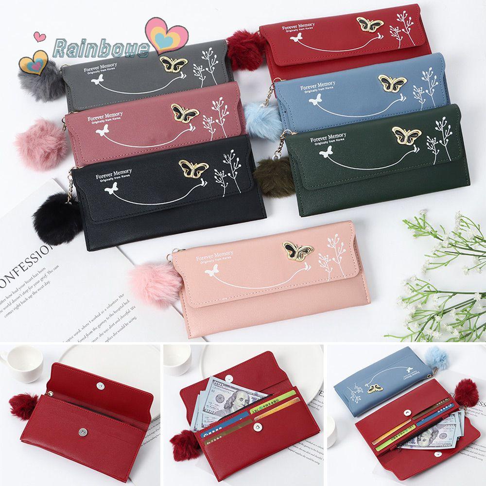 Ví Nữ Da Pu Màu Cầu Vồng Thời Trang