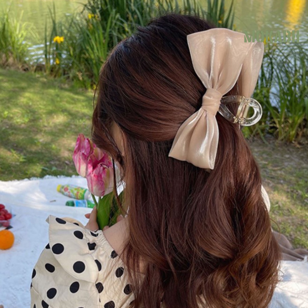 Kẹp Tóc Hình Nơ Màu Sắc Tươi Sáng Thời Trang Cho Nữ