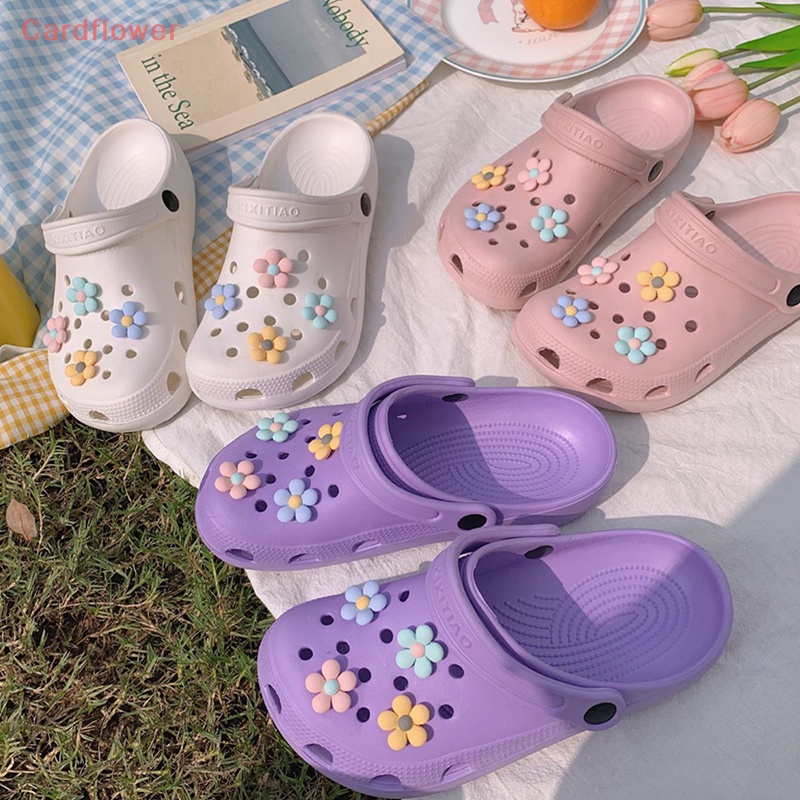 Bộ 8 Phụ Kiện Trang Trí Giày Hình Hoa Dễ Thương Cho Bé