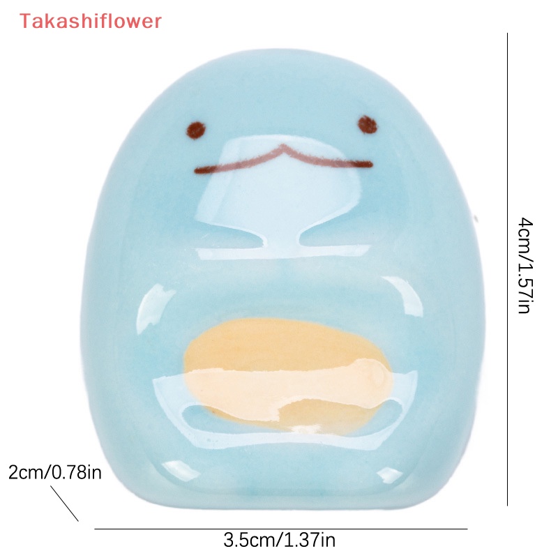 (Takashiflower) Giá Đỡ Đựng Cọ / Đũa Bằng Sứ Hình Động Vật Hoạt Hình Dễ Thương Sáng Tạo Trang Trí Nhà Cửa