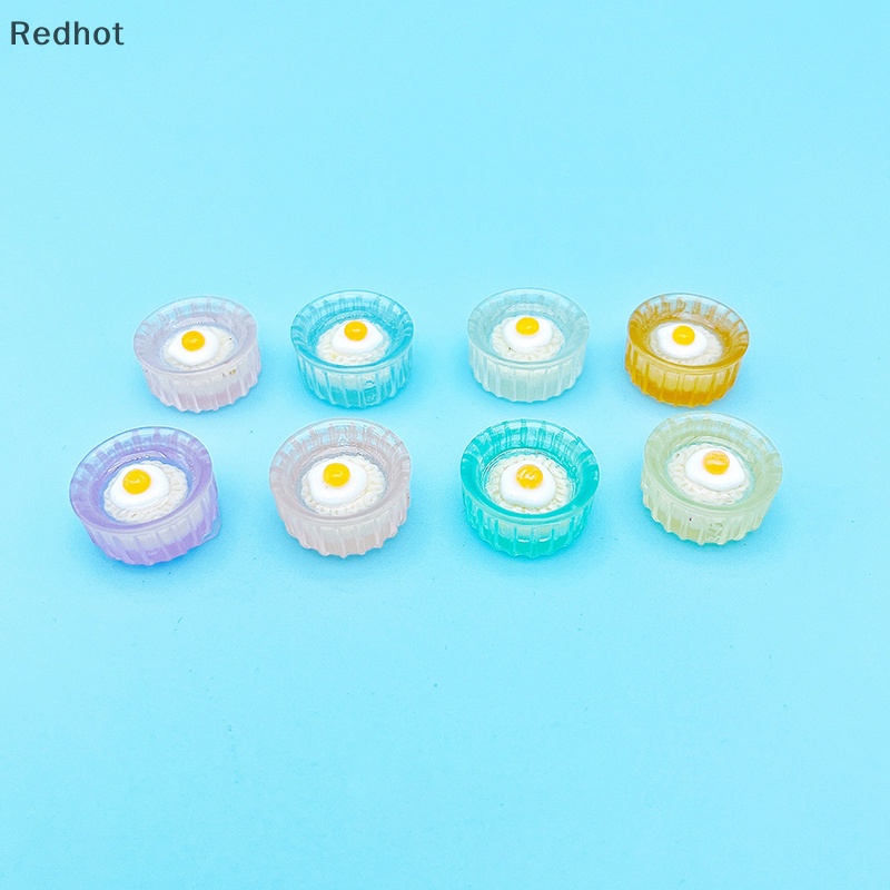 &lt; Redhot &gt; Bộ 5 Đồ Trang Trí Mô Hình Thức Ăn Phát Sáng Mini Dễ Thương