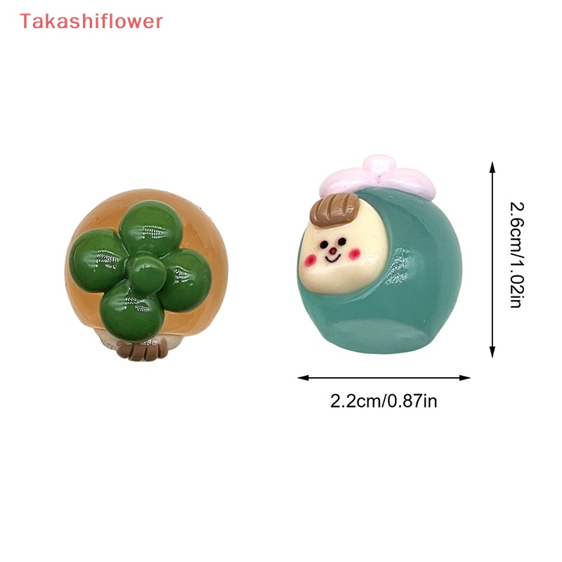 Bộ 2 Đồ trang trí Trái Xoài Hoạt Hình Mini Phát Sáng Dùng Trang Trí Tiểu Cảnh