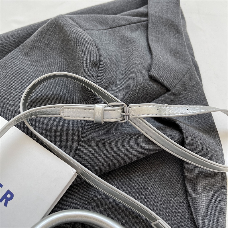 Túi Xách Da PU Đeo Chéo Màu Trơn Thời Trang Chất Lượng Cao Cho Nữ