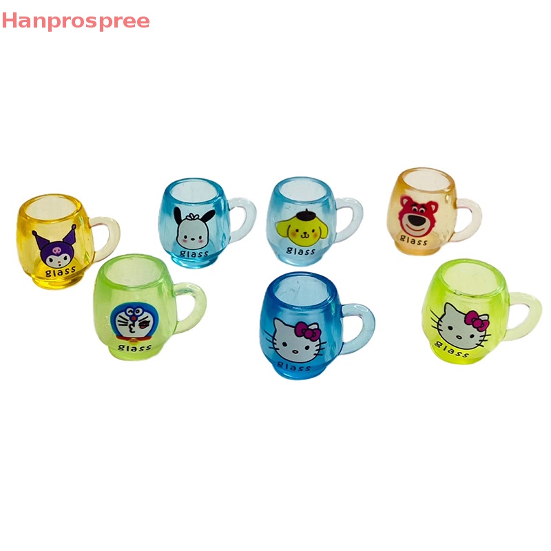 SANRIO Set 5 Cốc Nước Mini 1: 12 Dùng Trang Trí Nhà Búp Bê