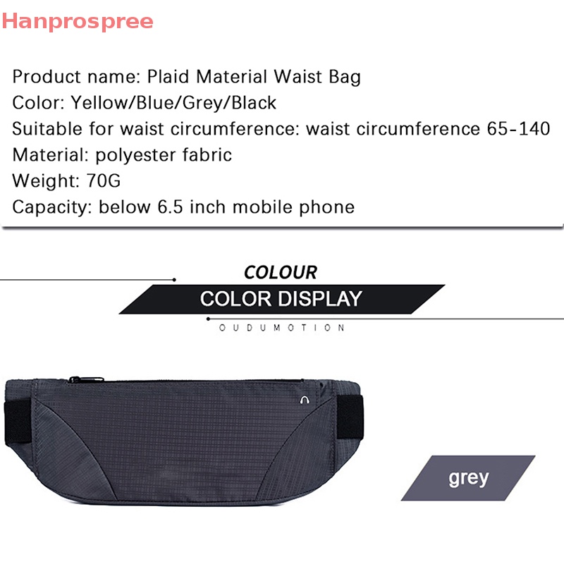 Túi Đeo Hông Đựng Điện Thoại Siêu Nhẹ Thoáng Khí Chống Thấm Nước Khi Chạy Bộ Cho Nam Và Nữ