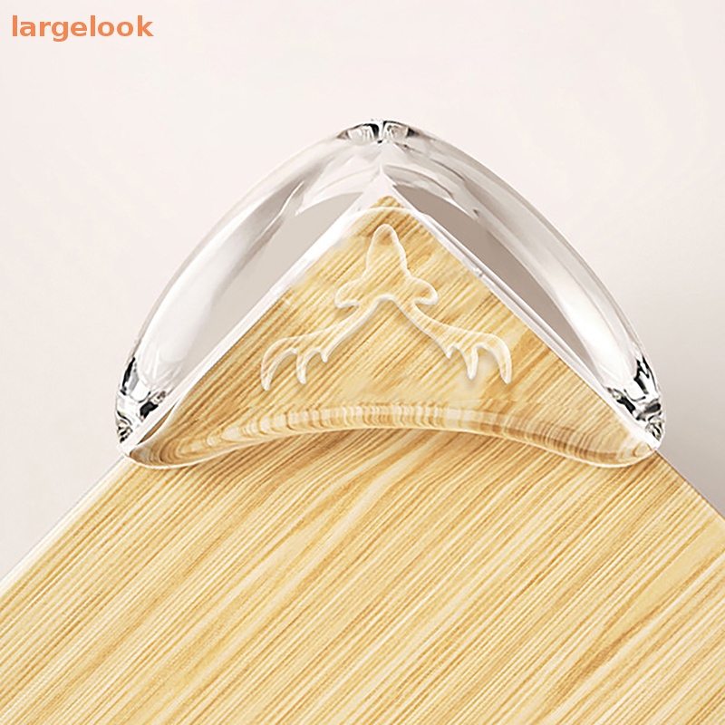 Bộ 2 Miếng Bọc Góc Bàn Nội Thất Bằng Silicon Dày Dặn Trong Suốt Hình Tuần Lộc Tiện Dụng