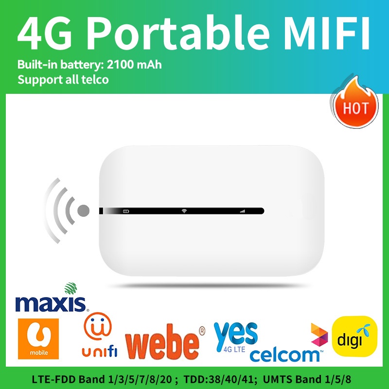✨FREESHIP✨ Bộ Phát Wifi 4G M8, Cục phát wifi 4G MF880 Tốc Độ 150Mpbs hỗ trợ tất cả nhà mạng - Nhỏ gọn tiện lợi