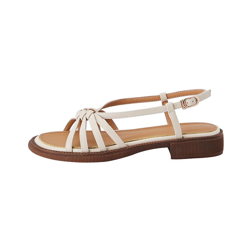 Giày Sandal Đế Bằng Thiết Kế Đơn Giản Thoải Mái Thời Trang Mùa Hè Cho Nữ