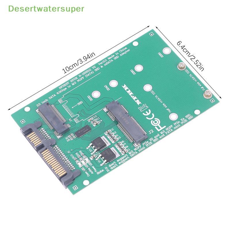 Bộ Chuyển Đổi mSATA SATA M.2 NGFF m2 adapter 2.5 SATA Cho mSATA + M.2 NGFF