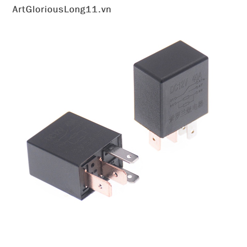 Rơ Le Báo Động Ô Tô Tự Động DC 12V 40A 1NO 1NC SPDT 4 / 5 Pins 40 Amp