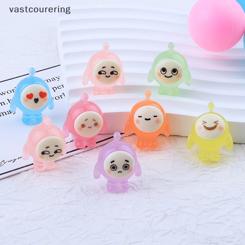 Bộ 5 Đồ trang trí Nhân Vật Hoạt Hình Bằng Nhựa Resin Phát Sáng Trang Trí Xe Hơi / Vườn Quà Tặng