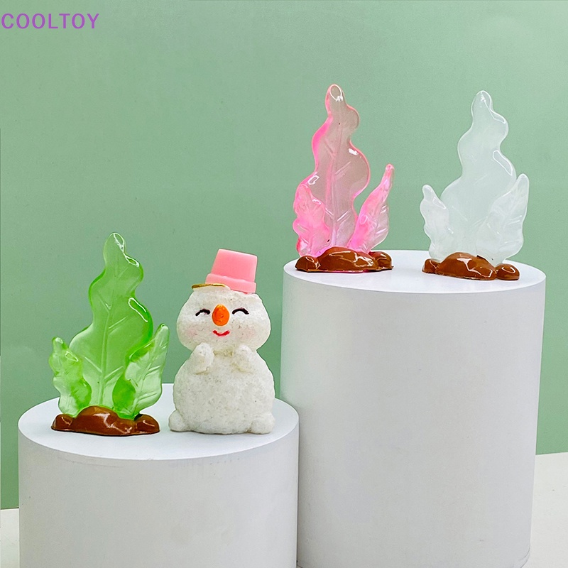 Set 5 Mô Hình Cá Biển Mini Bằng Nhựa Resin Trong Suốt Phát Quang Trang Trí Tiểu Cảnh DIY
