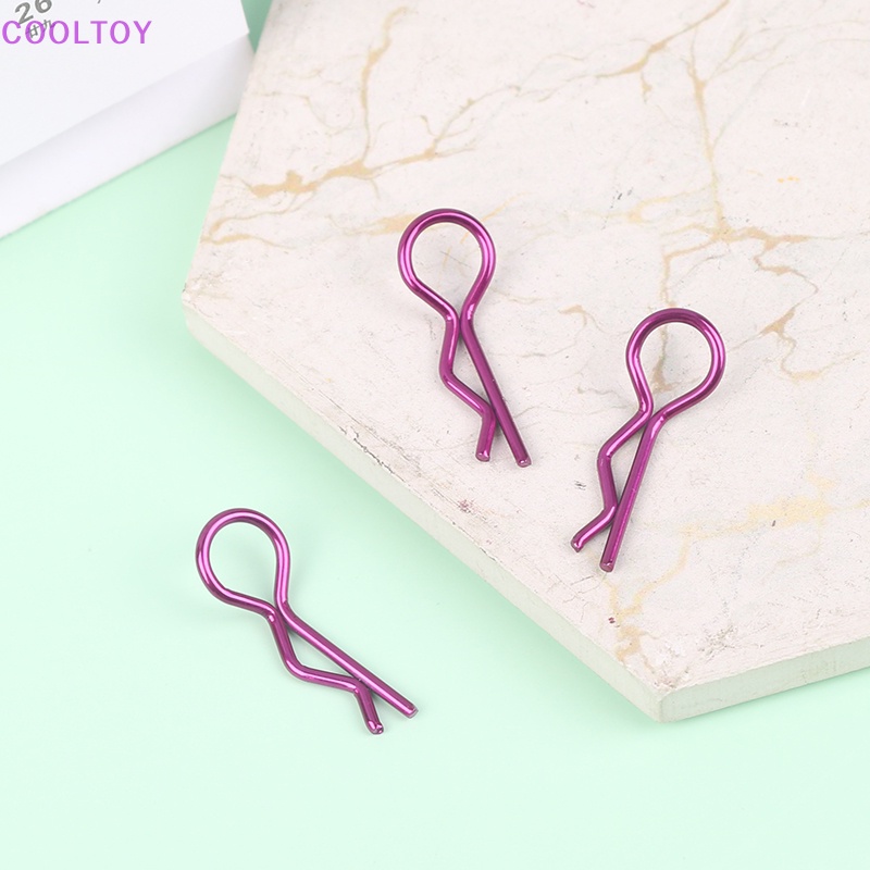 Set 10 Kẹp Kim Loại Cho Xe Đồ Chơi SCX10 Wraith TRX4 TRX6 HSP