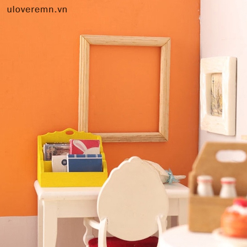 Uloveremn 1 Khung Ảnh Hình Chữ Nhật Mini Trang Trí Nhà Búp Bê
