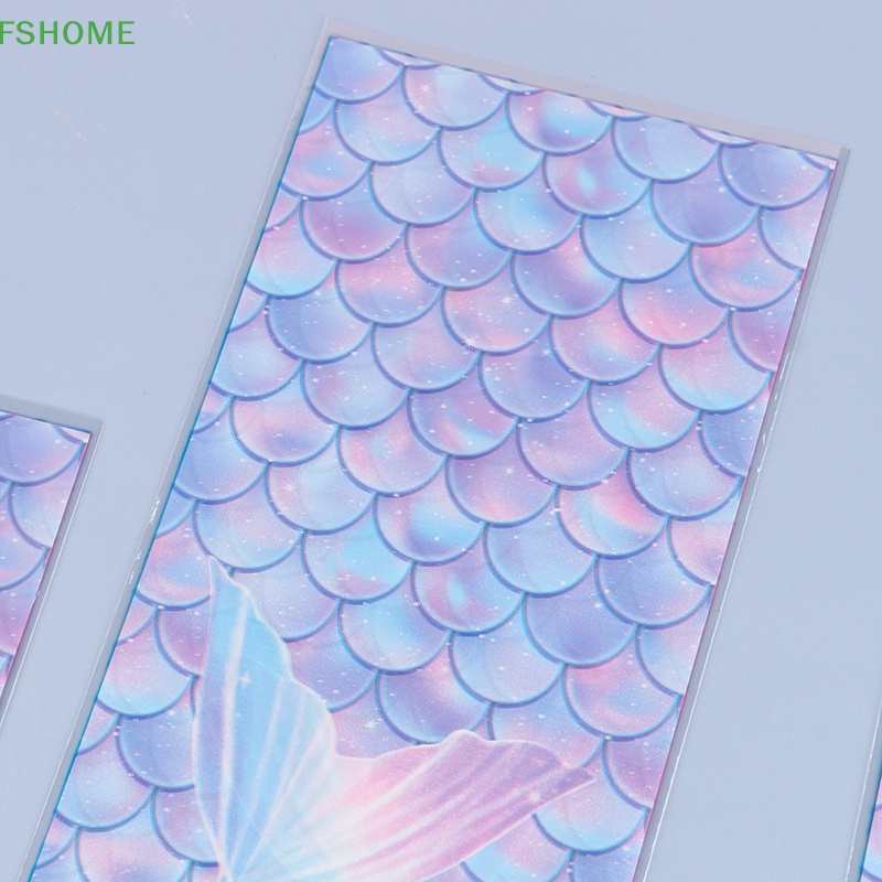 Set 50 Túi Đựng Bánh Quy Họa Tiết Vảy Cá Mới