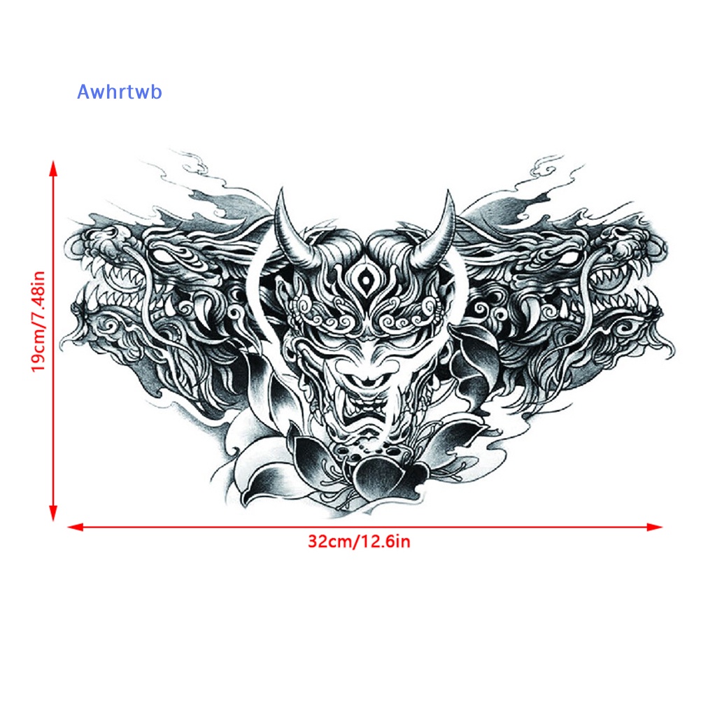 Miếng Dán Hình Xăm Tạm Thời Cỡ Lớn Chống Thấm Nước Mới