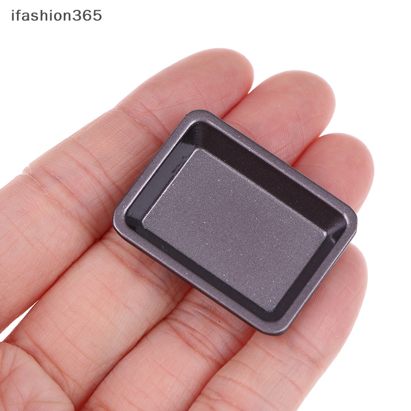 1 Khay Nướng Mini Bằng Kim Loại Dùng Cho Nhà Búp Bê 1: 12
