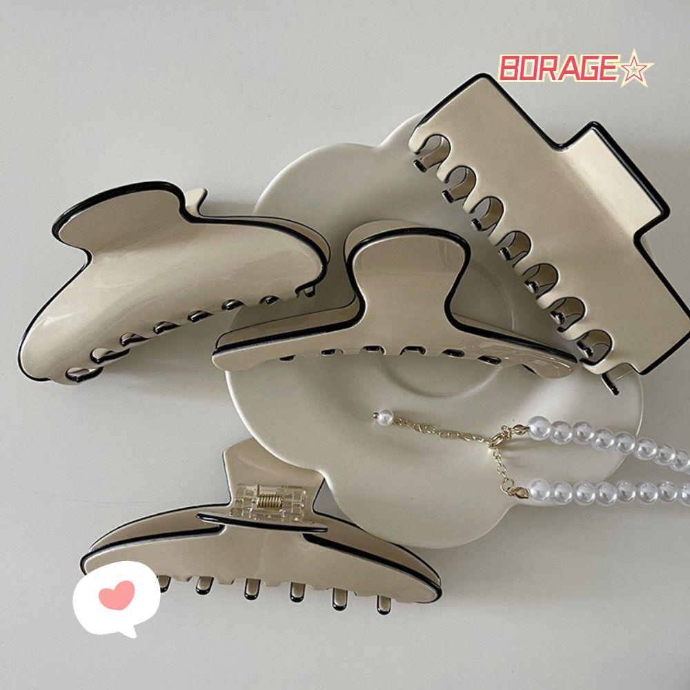 Kẹp Tóc Acrylic Họa Tiết Hình Học Độc Đáo Thời Trang