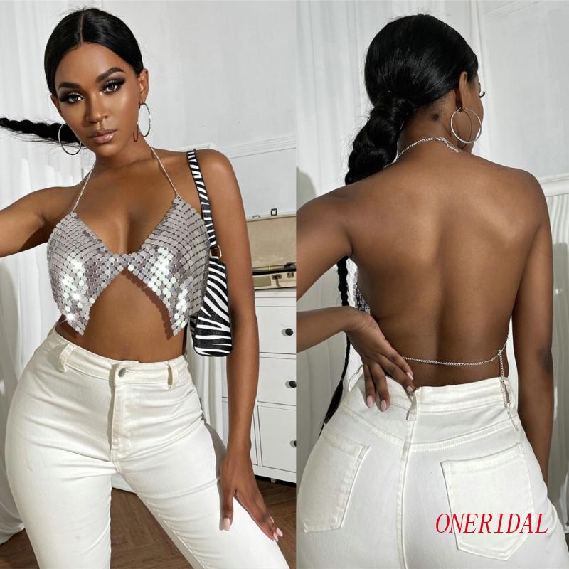 Áo Ngực Một Mảnh Đính Kim Sa Gợi Cảm Cho Nữ