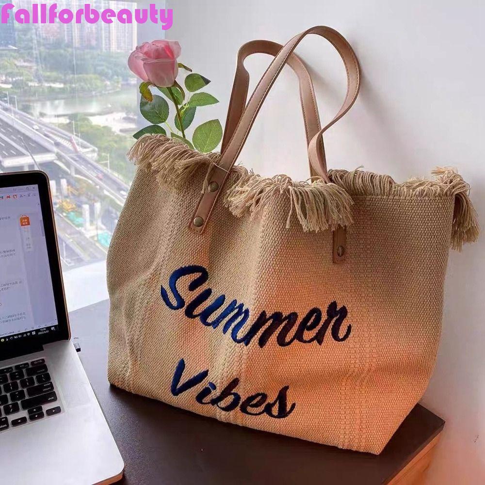 Túi Xách Đeo Vai Cỡ Lớn Thêu Chữ Thời Trang Cho Nữ