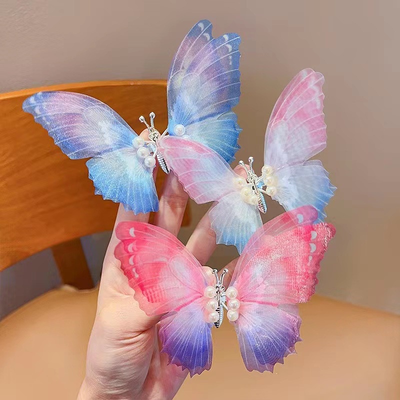Kẹp Tóc Hình Bướm Dễ Thương Cho Bé Gái