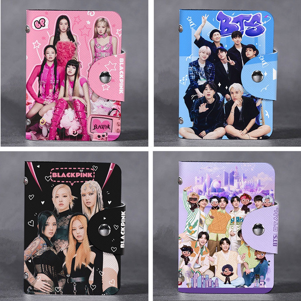 1 Túi Đựng Thẻ In Hình Nhóm Nhạc Blackpink twice bt-s got7 en stray kids tx-t Nhật Bản jy
